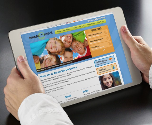 Webová stránka Design pro Pediatrics Nova Med™