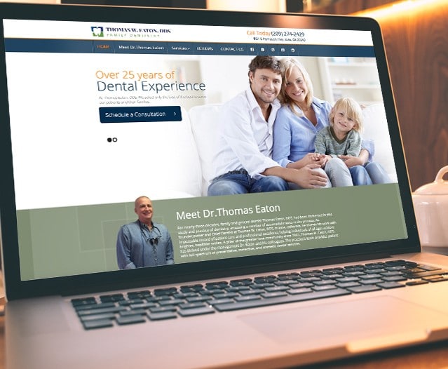 Responsive dental website design
